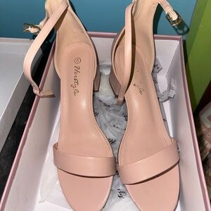 Herstyle Pink Heels with Elegant Straps and Stiletto Heel